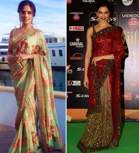 Richa and Deepika in Sabyasachi saree