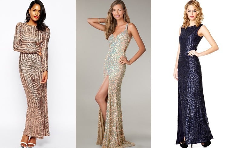 Long Sequin Dresses