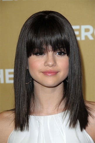 Poker Straight Hair with Fringes