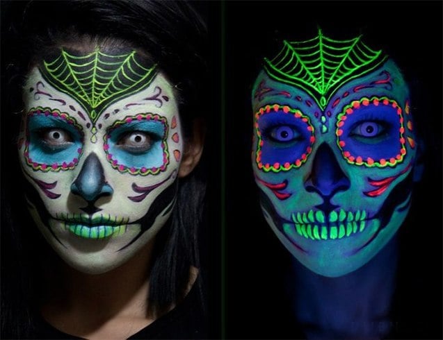 Sugar skull makeup types