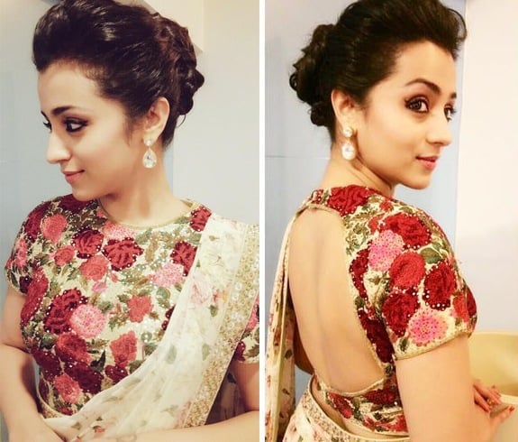 Trisha blouse front and back