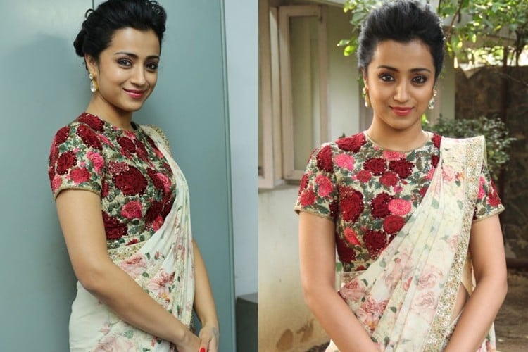 Amusing opinion Trisha krishnan saree think Trisha krishnan saree impossible