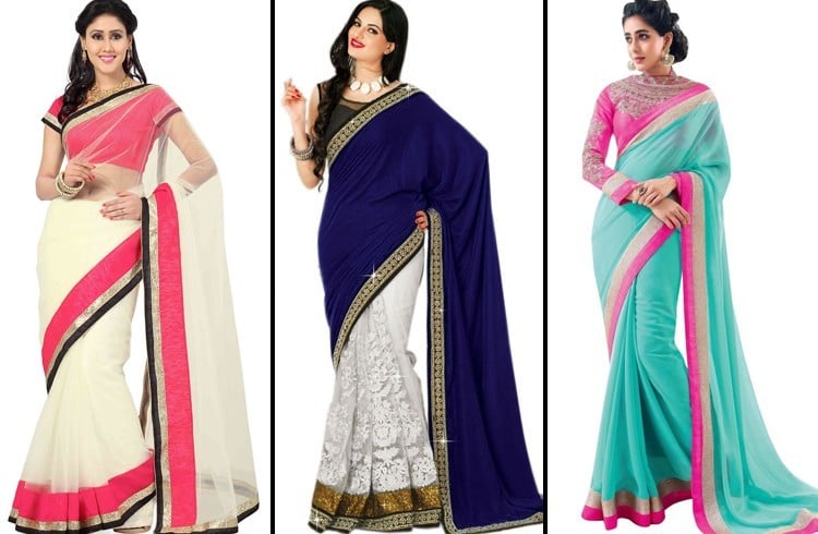 Two-toned sarees