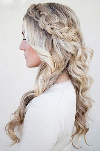 Waves hairstyles for bridesmaids