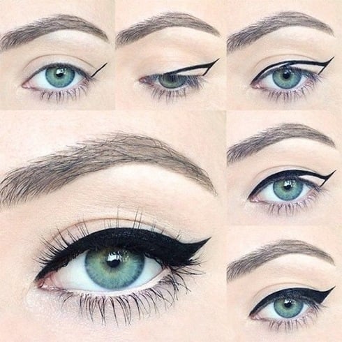 Way to apply eyeliner