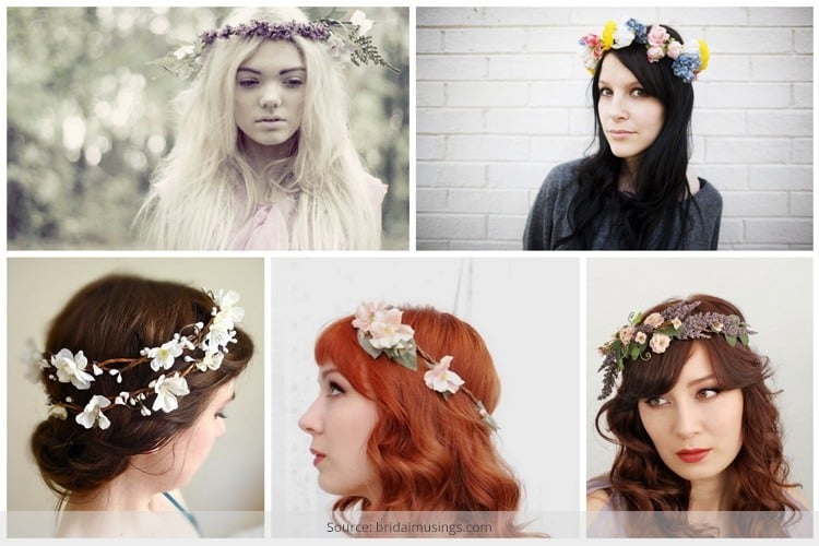 wedding flower crown