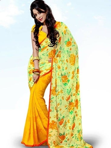 2015 floral sarees