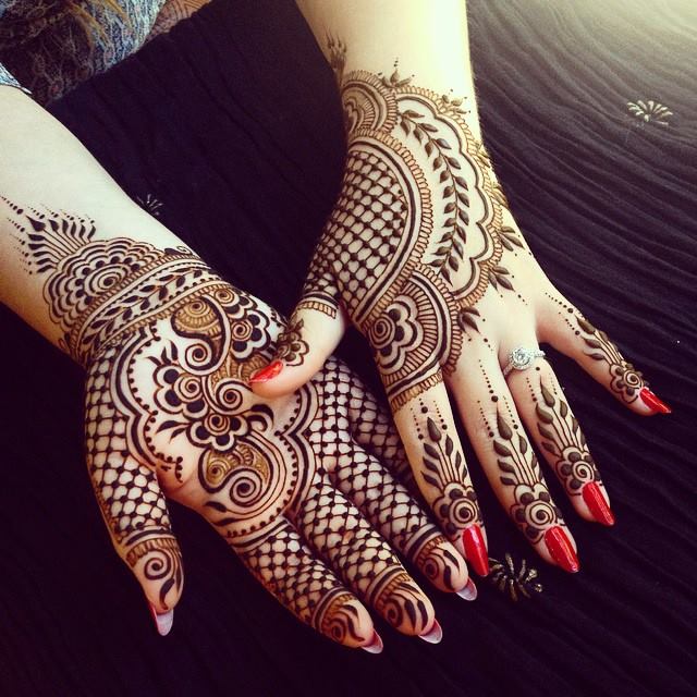 Back and Front Hand Mehndi Designs