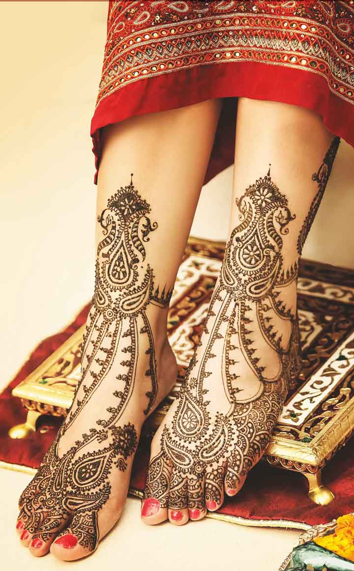 Mehndi-Designs For Full Legs