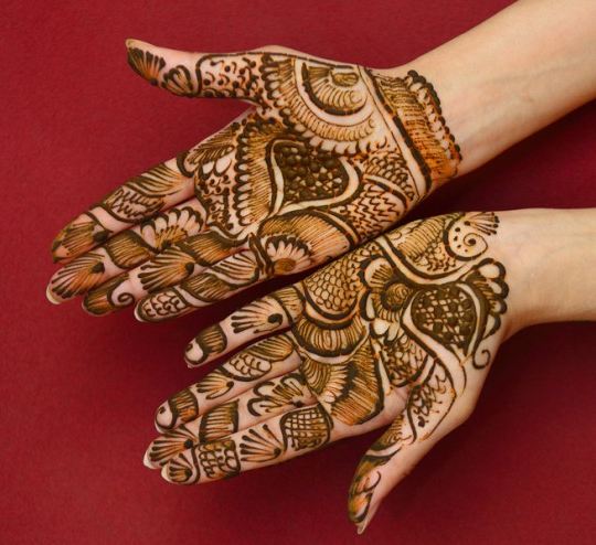 palm mehndi karva chauth