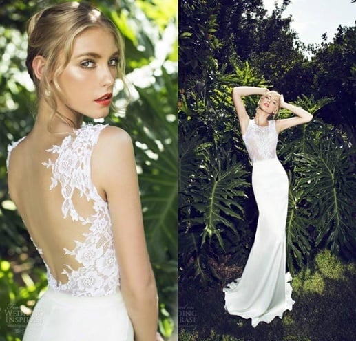 backless wedding dress