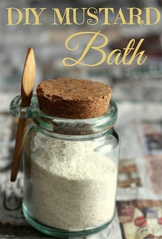 DIY mustard bath