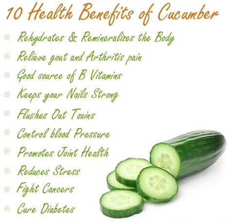 Eating cucumbers to lose weight