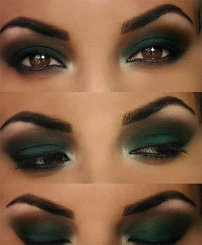 Eyeshadow makeup for brown eyes