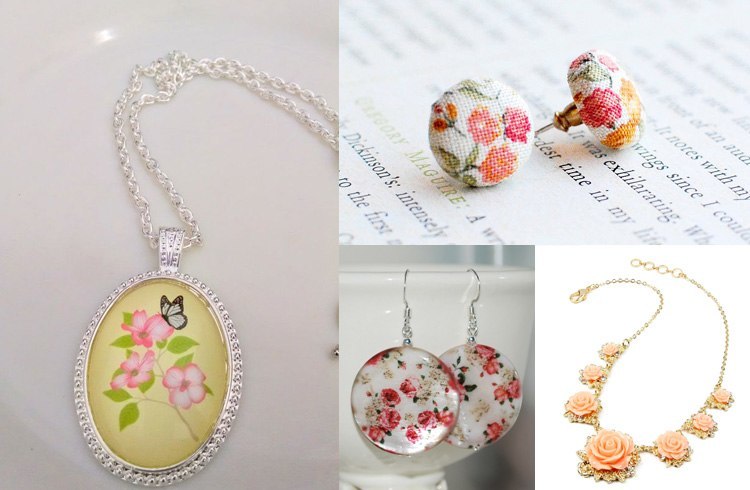 Floral jewellery