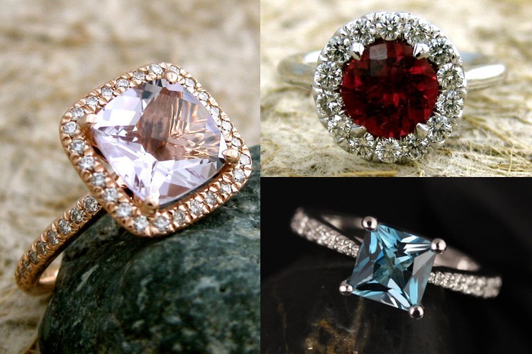 Gemstone Engagement Rings