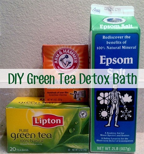 Green tea detox bath