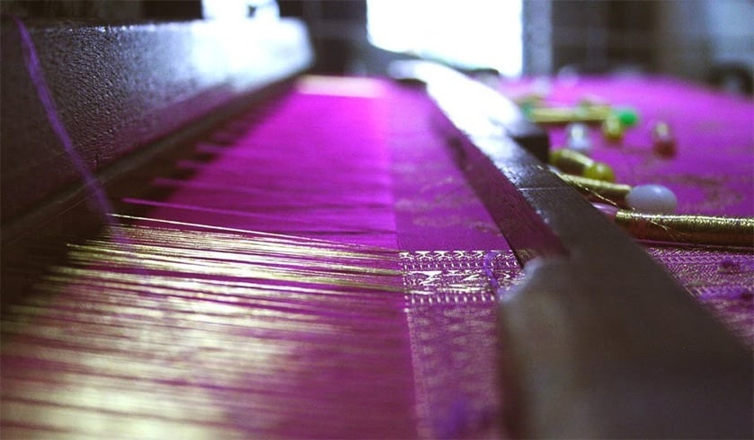 Kanchipuram saree making