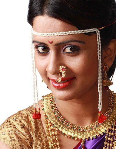 Maharashtrian mundavlya jewellery