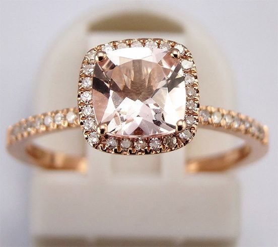 Morganite ring