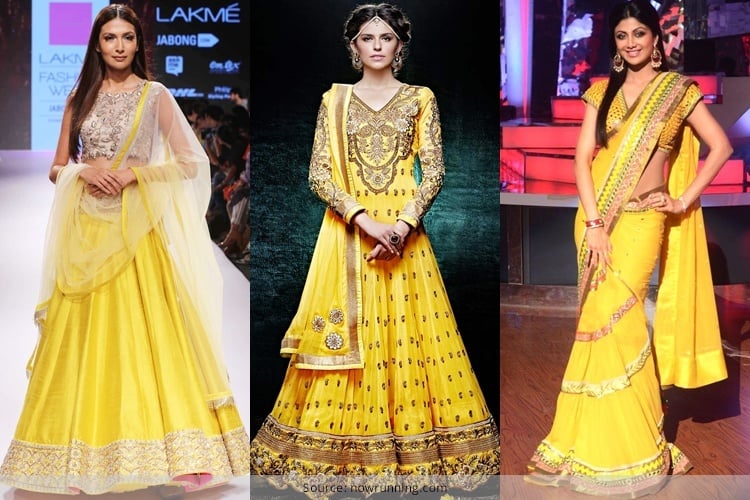 Navratri 2021 sashti color yellow