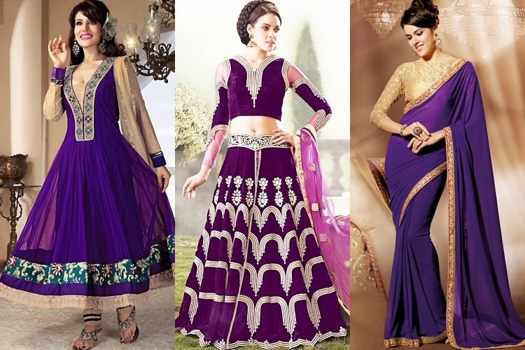 Navratri Day 9 Navami Color Purple