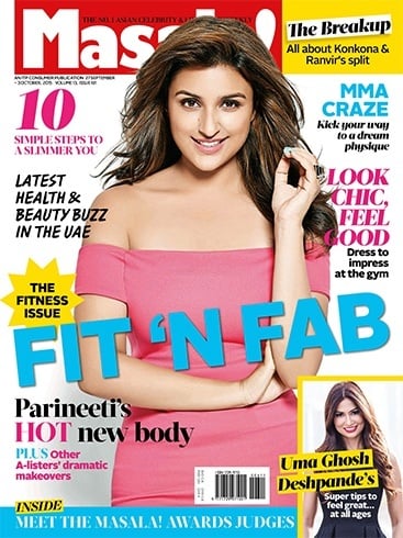 Parineeti on October 2015 Magazine Cover