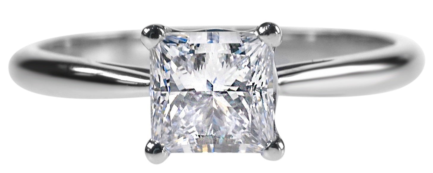 princess cut diamond ring gold