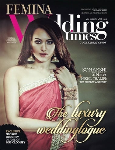 Sonakshi on Femina wedding times cover