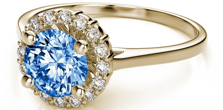 Topaz engagement ring