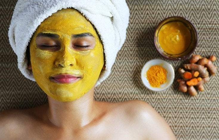 Turmeric face pack