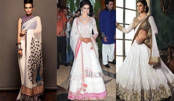 navratri special white saree