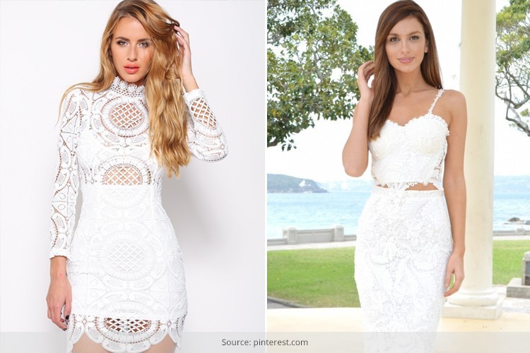 white lace dress outfit ideas