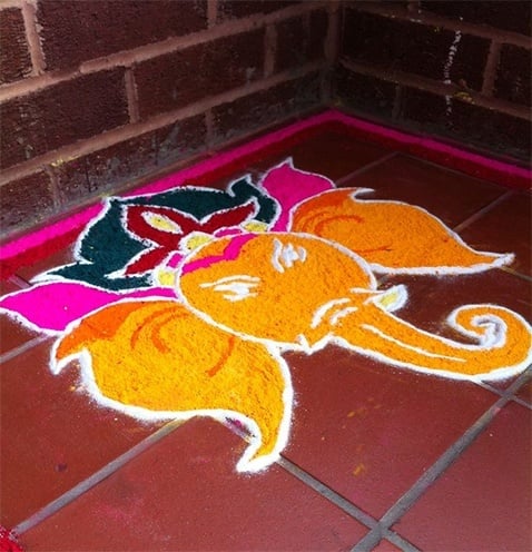 الگوها و طرح های Diwali rangoli