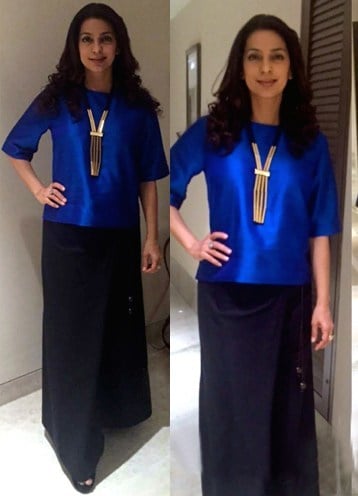 Juhi Chawla gorgeous outfit by Payal Khandwala