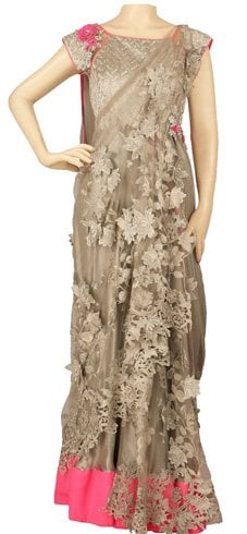 Lace Saree Gown