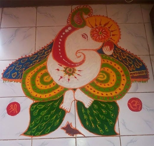 New Diwali Rangoli Designs