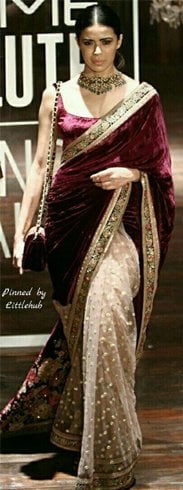 Plain Saree Design Ideas