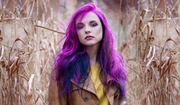 Purple hair for women