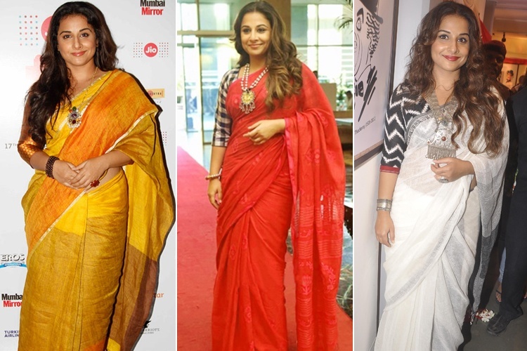 Vidya Balan sarees Styles