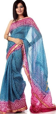 Bandhani saree designs