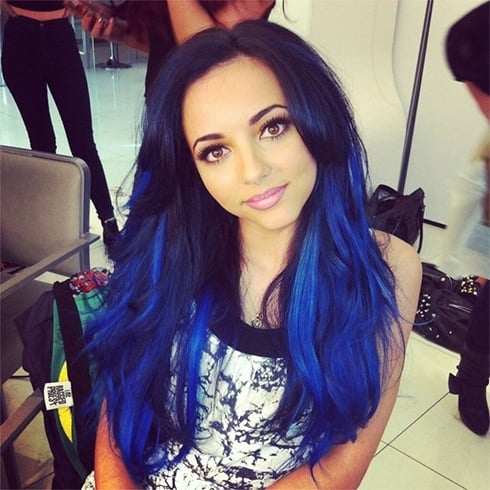 Black and Blue Hair for Women