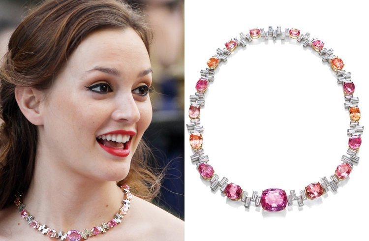 Blair Waldorf sunset orange neckpiece