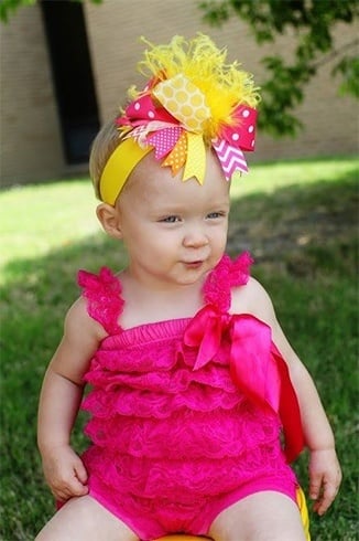 Bow headbands for babies