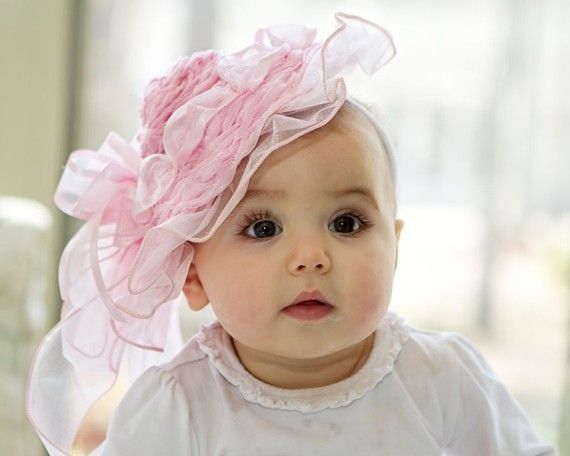 Bow headbands for baby girls