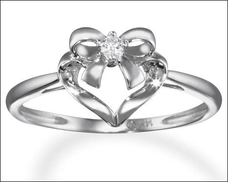 Bow promise rings