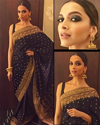 Deepika Padukone in Sabyasachi Mukherjee Saree