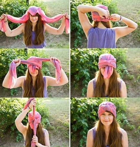 different ways to use a scarf