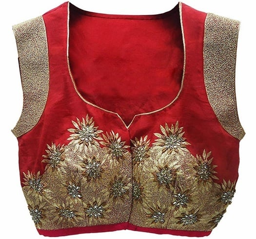 Embroidered blouses with Zardozi