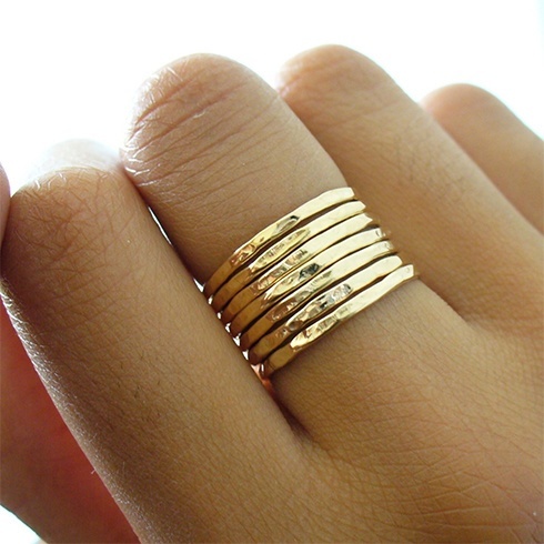 Hammered ring